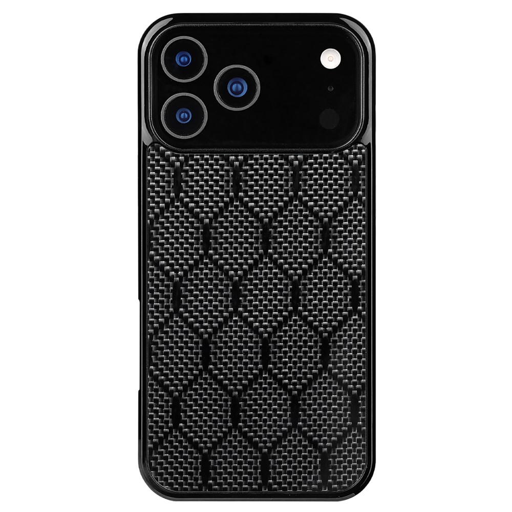 For iPhone 17 Pro Case Aramid Fiber TPU Shockproof Phone Cover - Honeycomb Texture