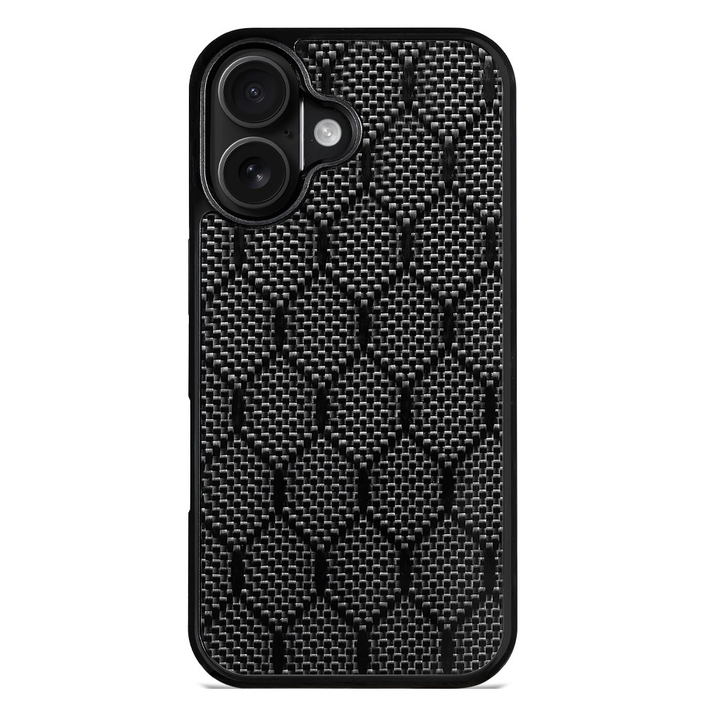 For iPhone 17 Case Compatible with MagSafe Aramid Fiber TPU Shockproof Phone Cover - Honeycomb Texture