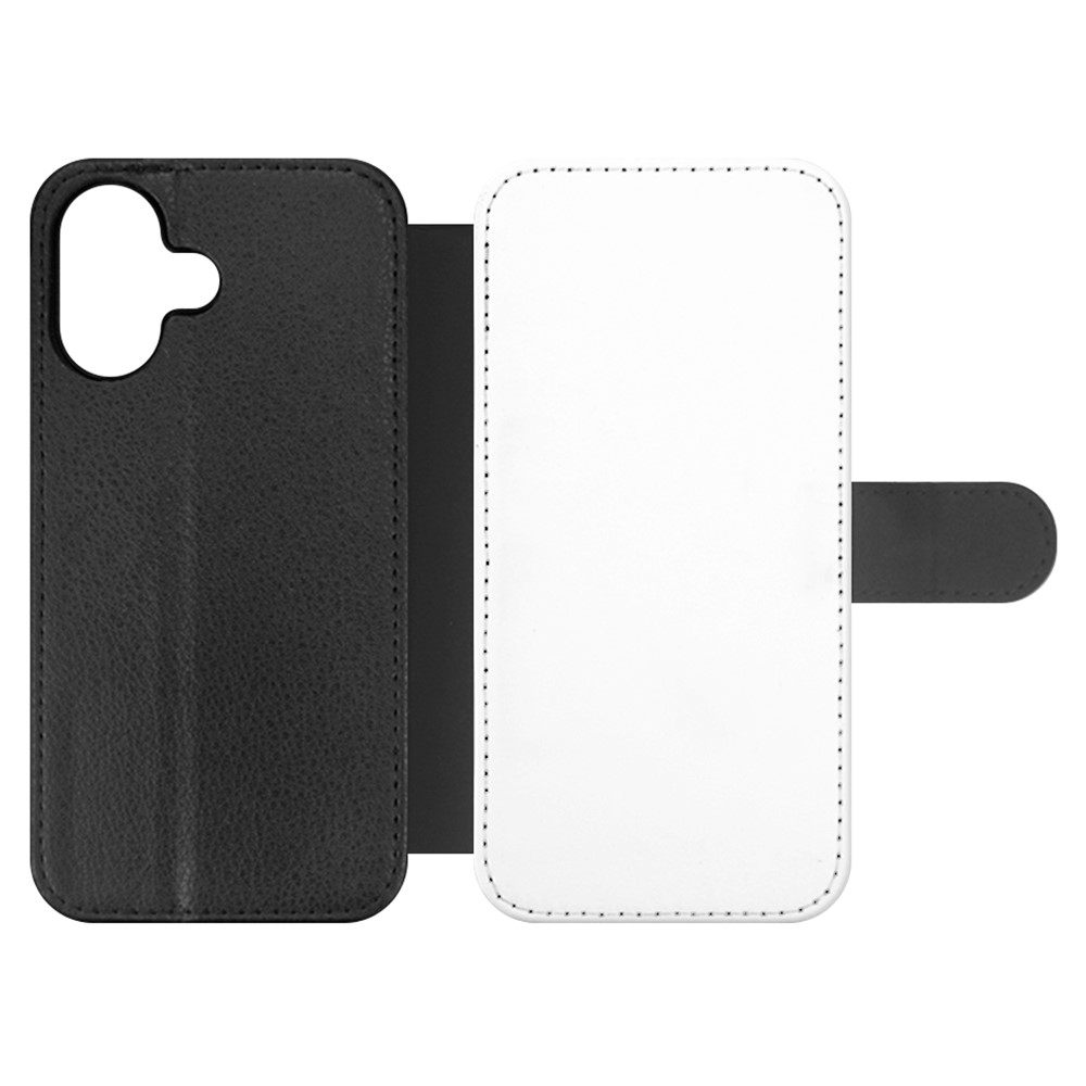 For iPhone 17 Case PU Leather Sublimation Blank Smart Phone Cover with Card Holder