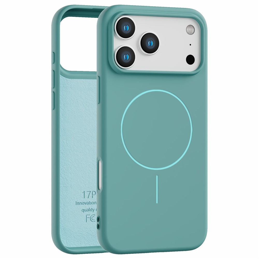 Bulk Buy For iPhone 17 Pro Max TPU Phone Case Compatible with MagSafe Matte Back Cover - Blue Green