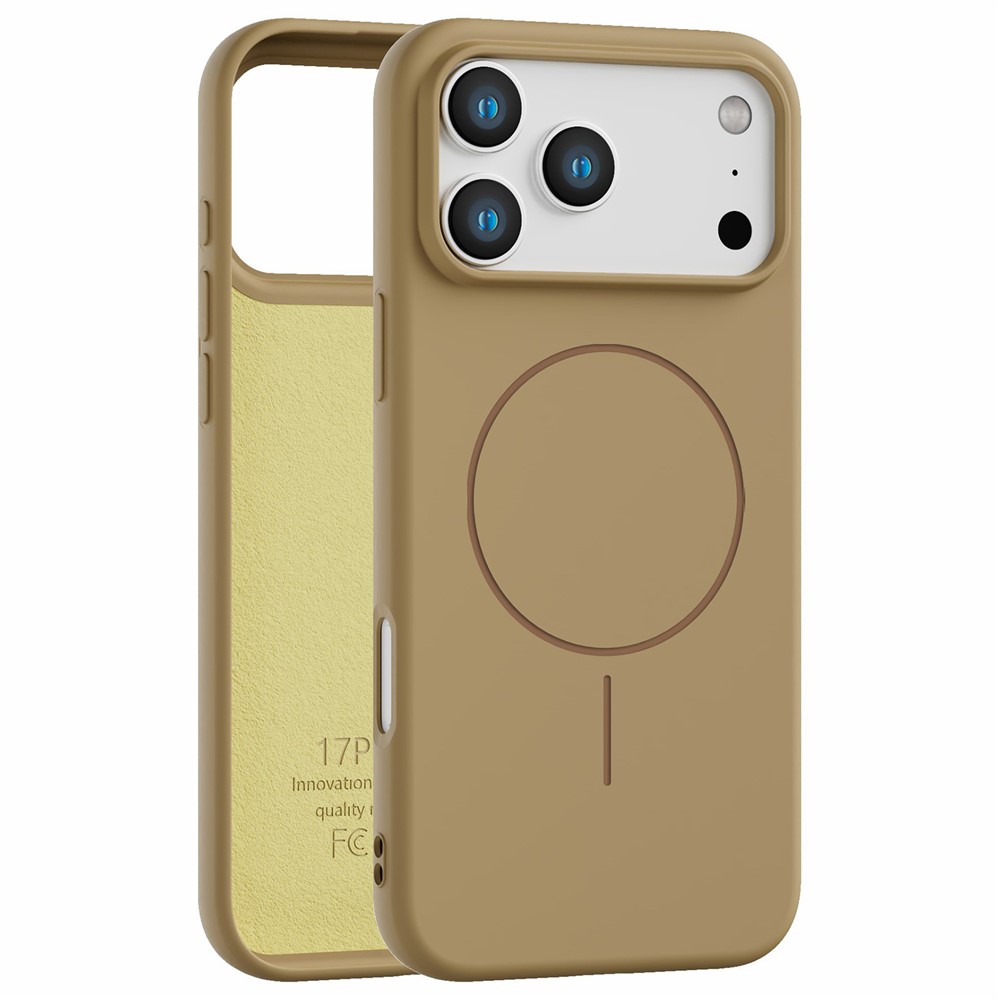 Bulk Buy For iPhone 17 Pro Max TPU Phone Case Compatible with MagSafe Matte Back Cover - Desert Gold