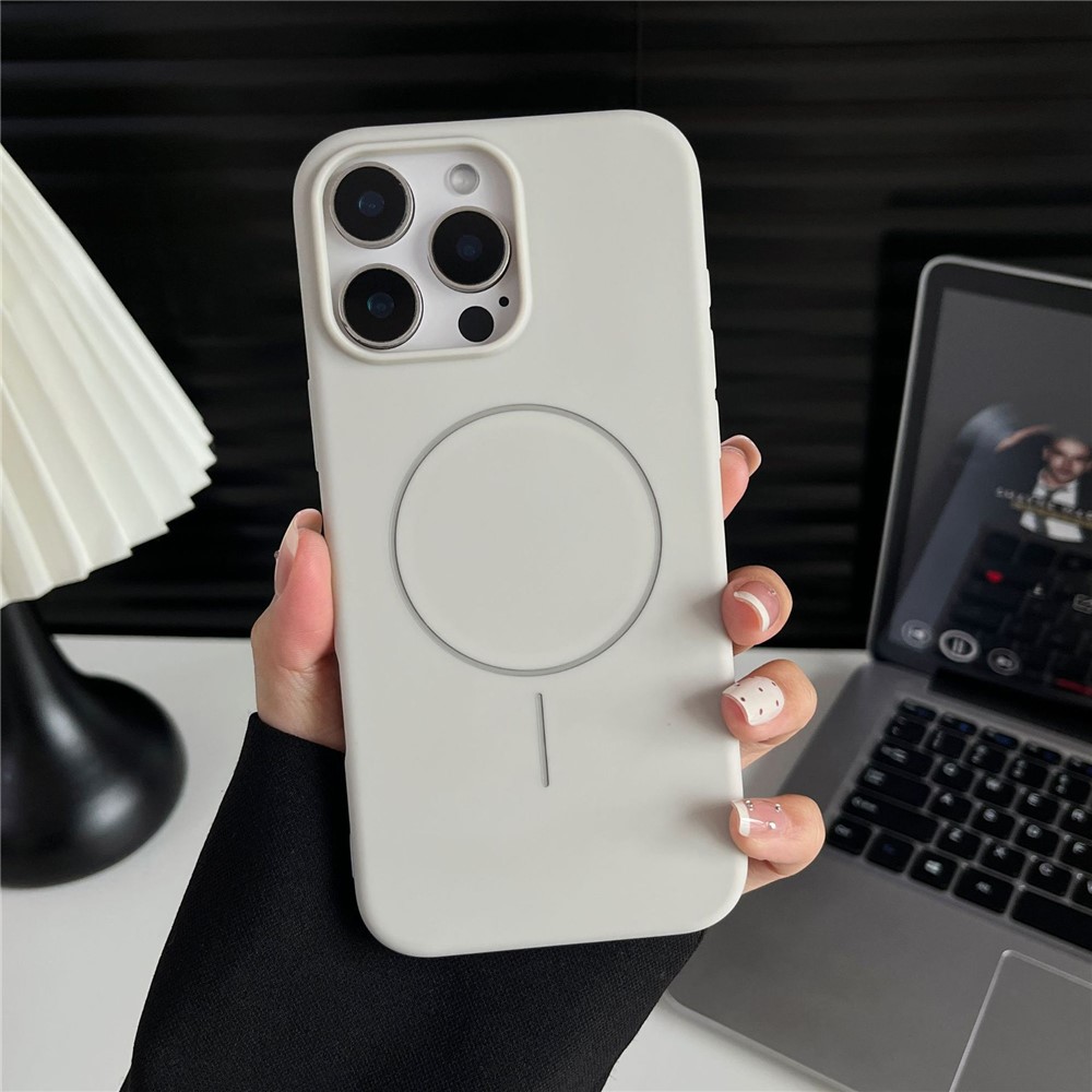 Bulk Buy For iPhone 16 Pro TPU Phone Case Compatible with MagSafe Matte Back Cover - White