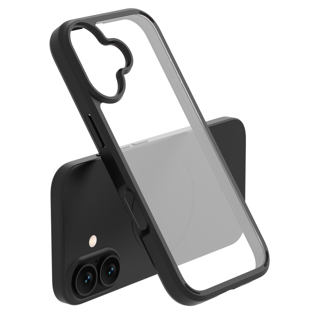 LEREACH TOC Series for iPhone 17 Case TPU + Acrylic Phone Cover - Black