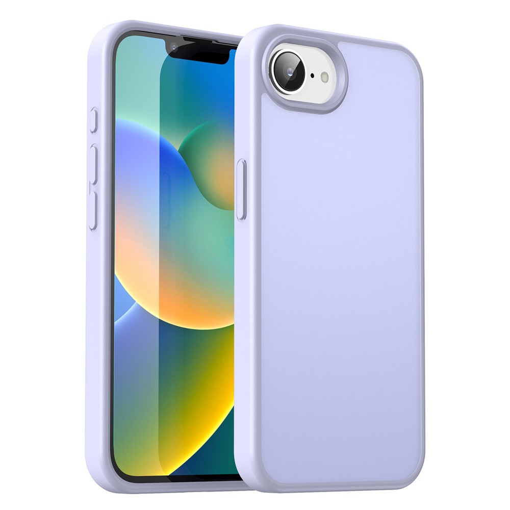 For iPhone 16e Case Skin Touch Matte Anti Drop TPU PC Phone Back Cover - Lavender Purple