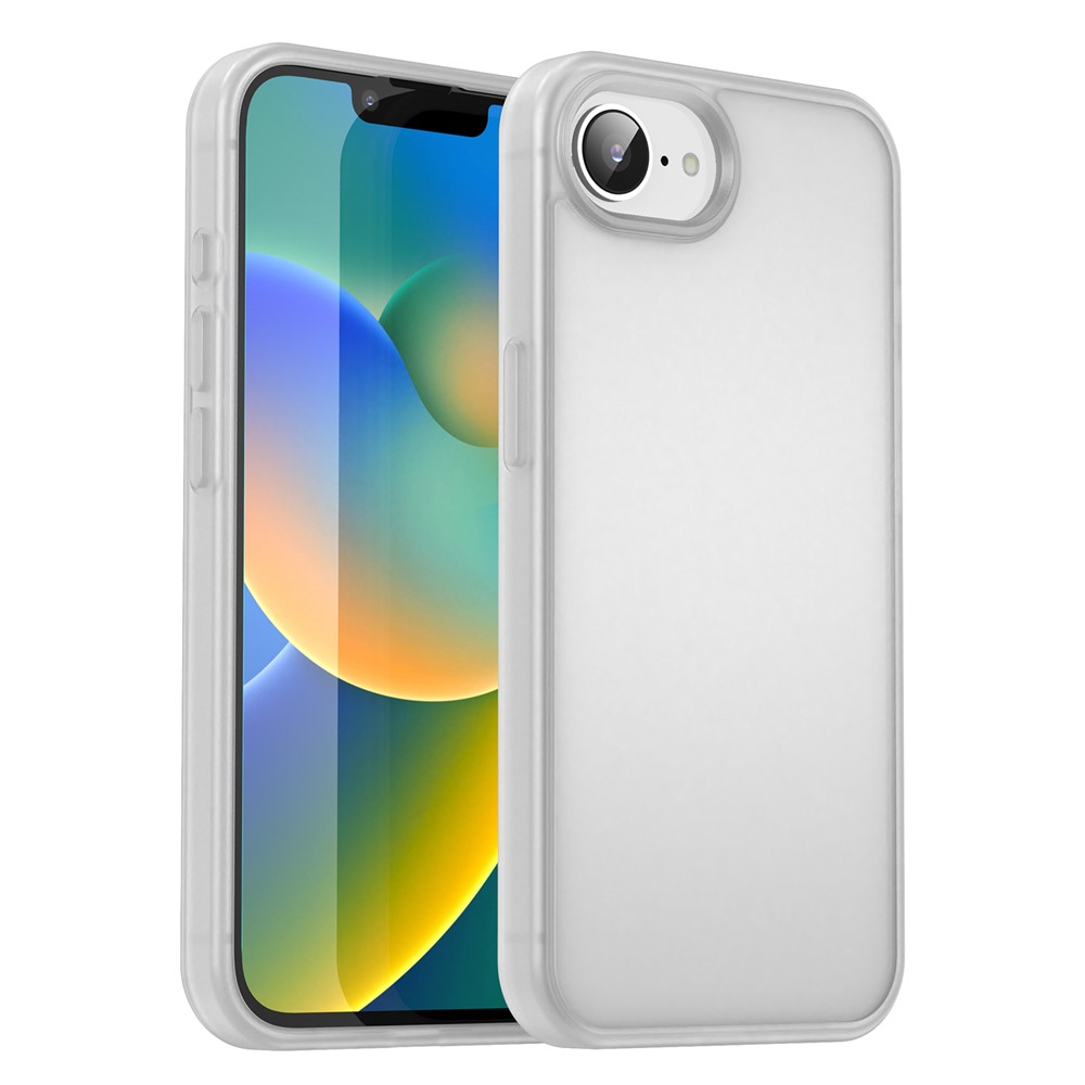For iPhone 16e Case Skin Touch Matte Anti Drop TPU PC Phone Back Cover - Matte White