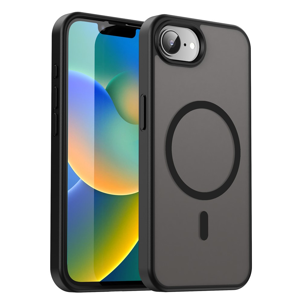 Bulk Purchasing For iPhone 16e Case Compatible with MagSafe Skin Touch Matte TPU PC Phone Back Cover - Black