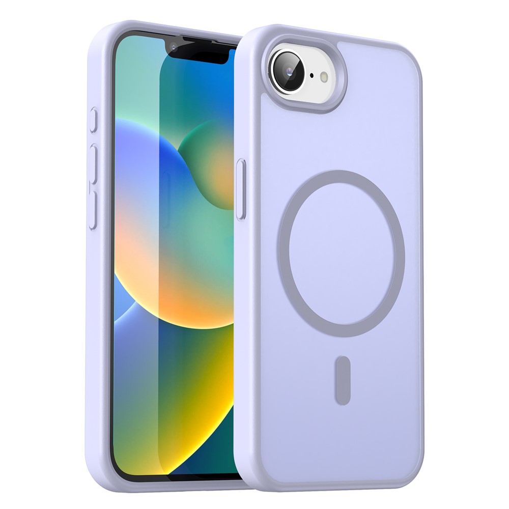 Bulk Purchasing For iPhone 16e Case Compatible with MagSafe Skin Touch Matte TPU PC Phone Back Cover - Lavender Purple