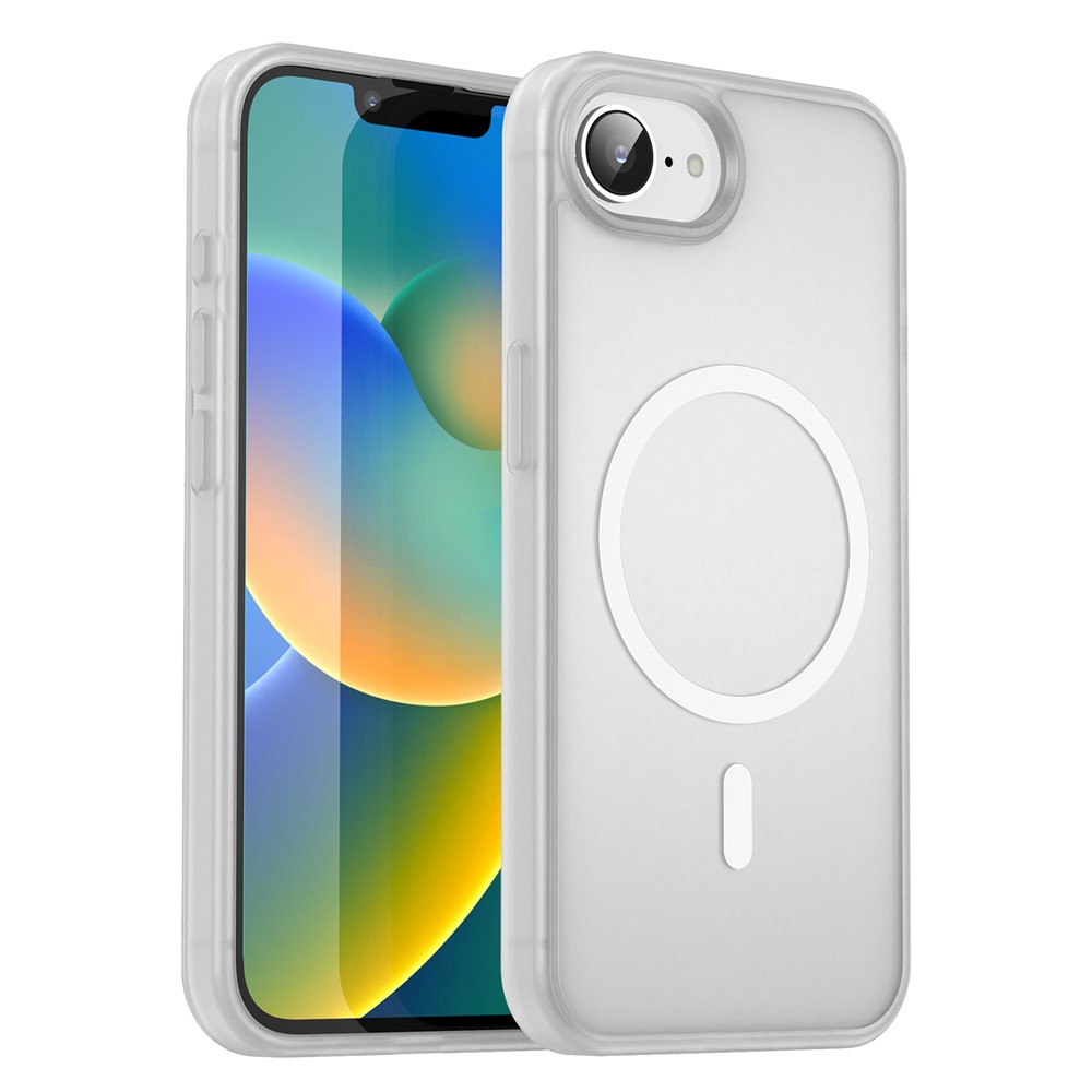 Bulk Purchasing For iPhone 16e Case Compatible with MagSafe Skin Touch Matte TPU PC Phone Back Cover - Matte White