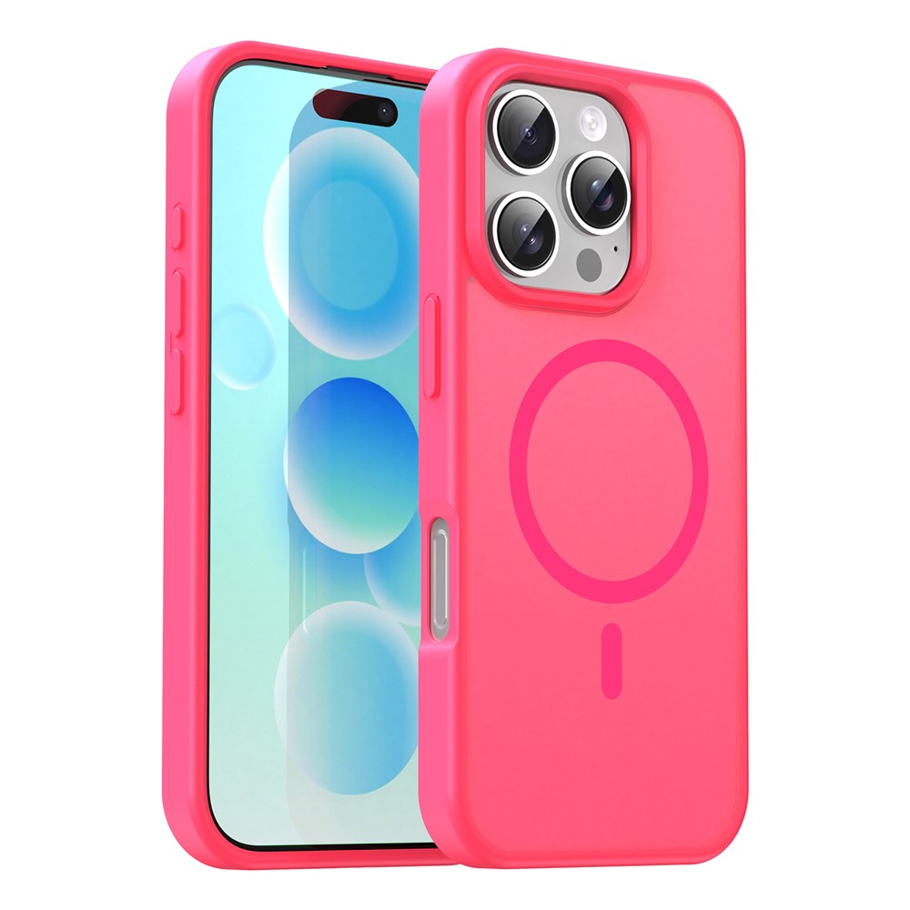 Bulk Purchasing For iPhone 16 Pro Case Compatible with MagSafe Skin Touch Matte TPU PC Phone Back Cover - Rose