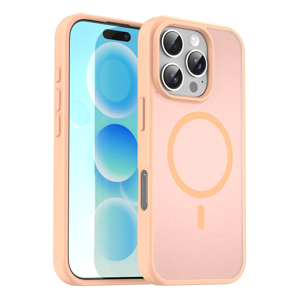 Bulk Purchasing For iPhone 16 Pro Max Case Compatible with MagSafe Skin Touch Matte TPU PC Phone Back Cover - Pink