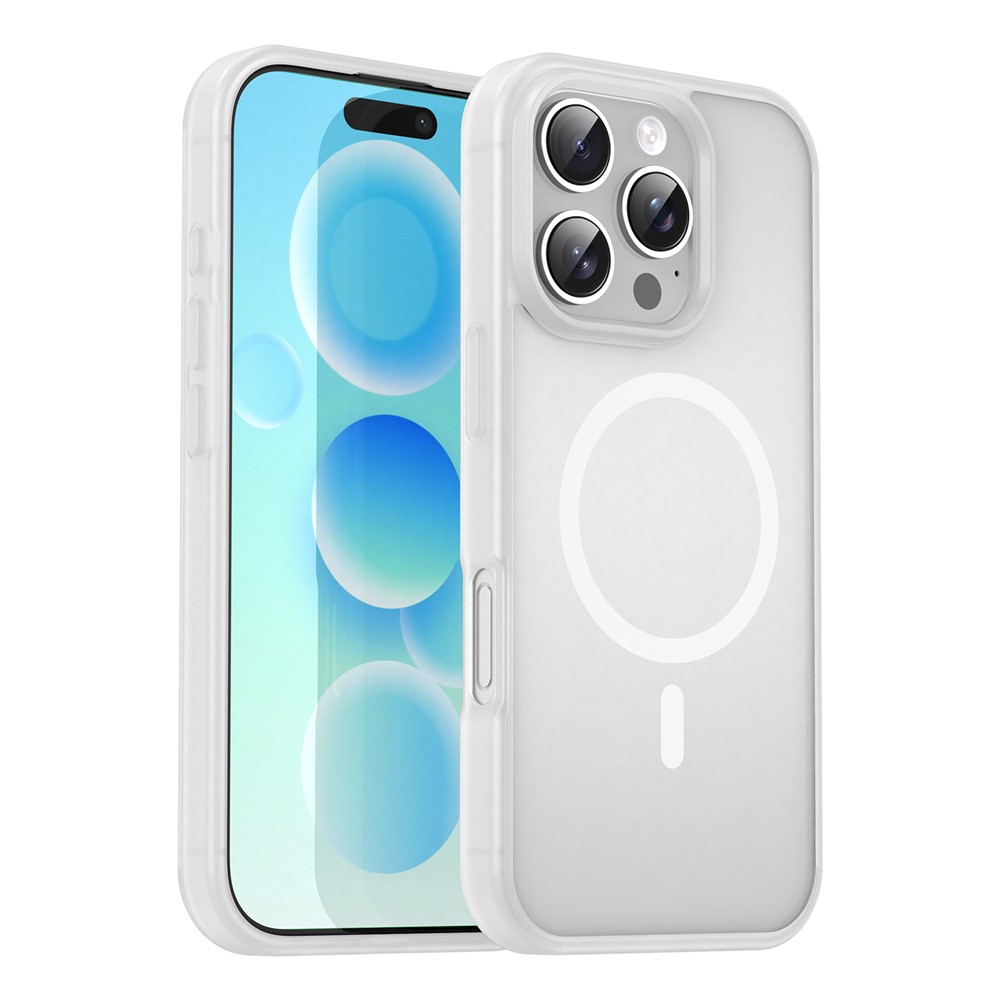 Bulk Purchasing For iPhone 16 Pro Max Case Compatible with MagSafe Skin Touch Matte TPU PC Phone Back Cover - Matte White