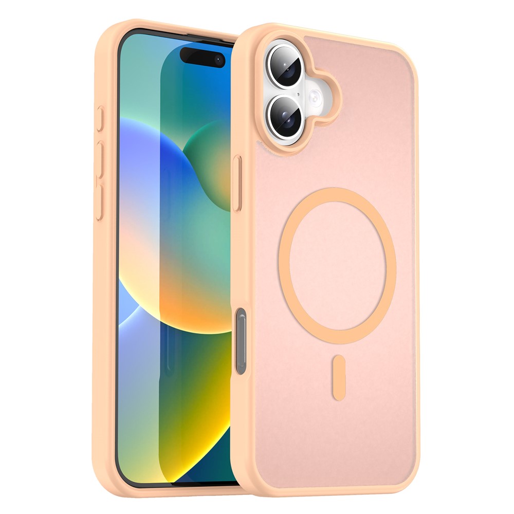 Bulk Purchasing For iPhone 16 Case Compatible with MagSafe Skin Touch Matte TPU PC Phone Back Cover - Pink