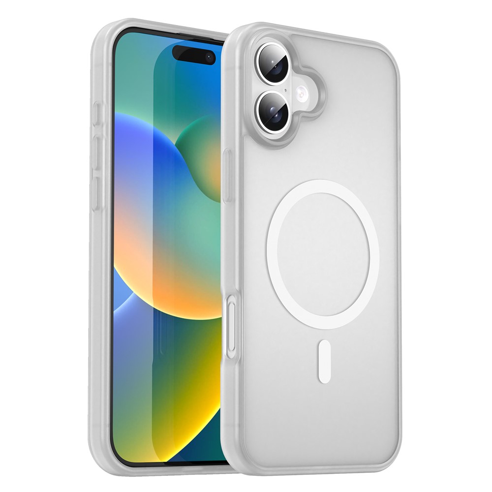 Bulk Purchasing For iPhone 16 Case Compatible with MagSafe Skin Touch Matte TPU PC Phone Back Cover - Matte White