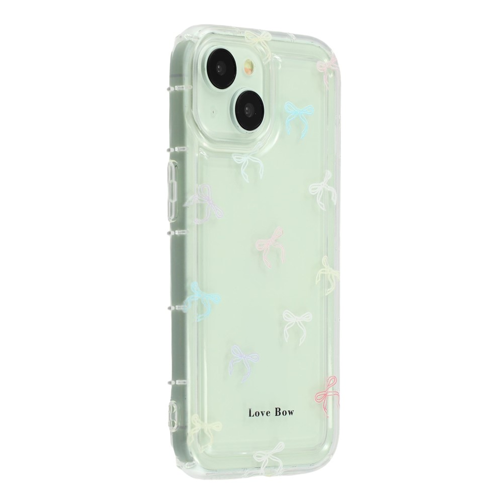 For iPhone 15 Plus Case Bowknot Pattern TPU Phone Back Cover - Colorful Bows