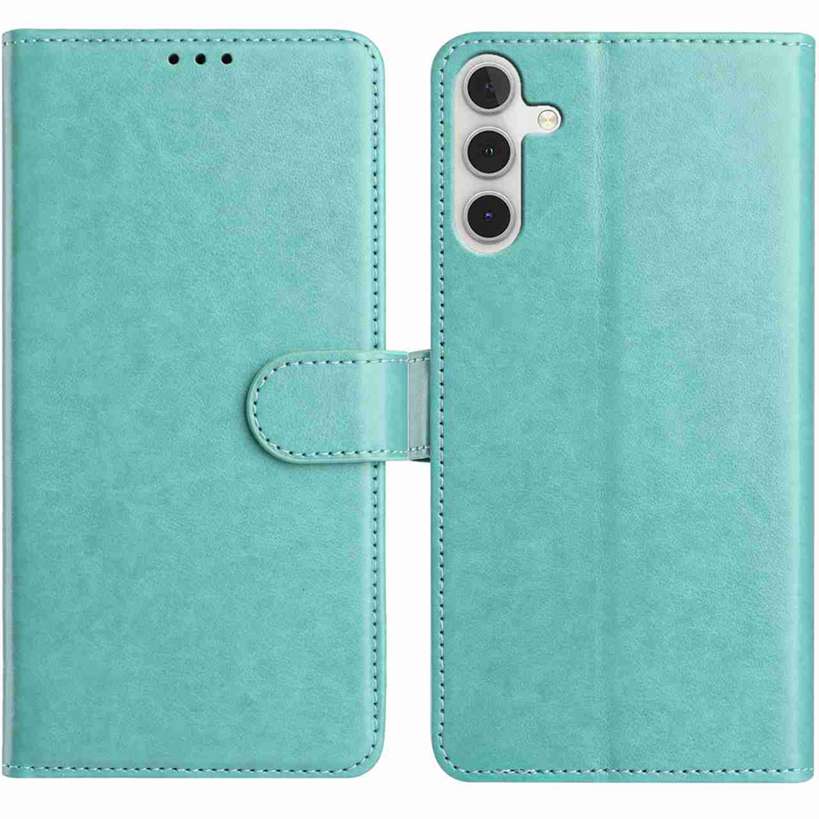 For Samsung Galaxy A05s 4G Wallet Phone Case Stand PU Leather Folio Flip Cover with 8 Card Slot - Green