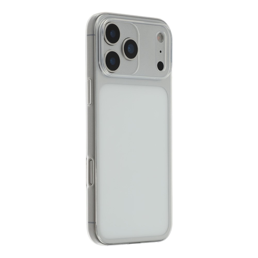 For iPhone 17 Pro Max Case Glossy Watermark Resistant TPU Clear Phone Back Cover Precision Cutouts