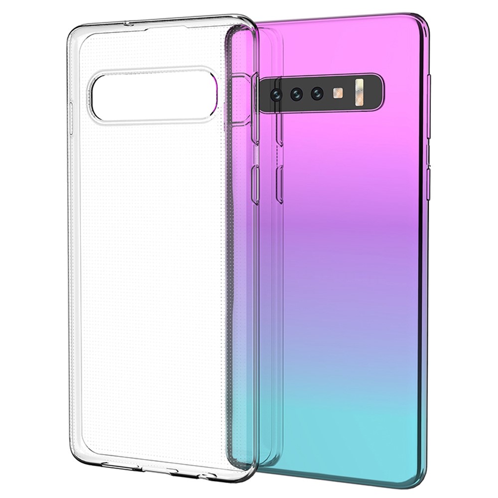 For Samsung Galaxy S10 Clear Soft TPU Phone Case Super Slim Anti-Fingerprint Anti-Scratch Phone Back Cover