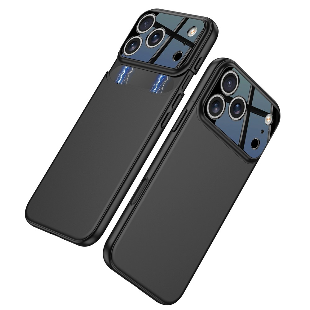 GKK For iPhone 17 Pro Case Detachable Camera Frame Contrast Color PC Phone Cover - All Black