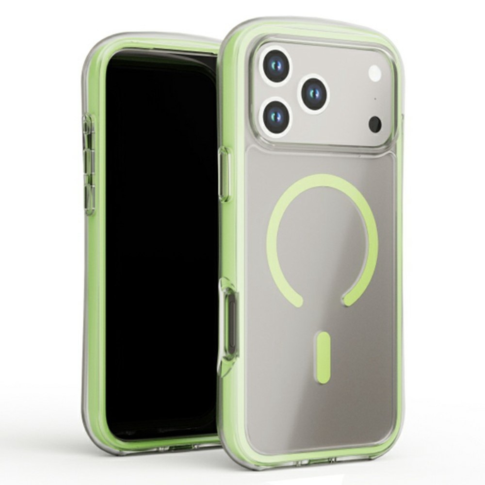 For iPhone 17 Pro Max Case Compatible with MagSafe Air Cushion Anti Drop TPU Phone Back Cover - Green