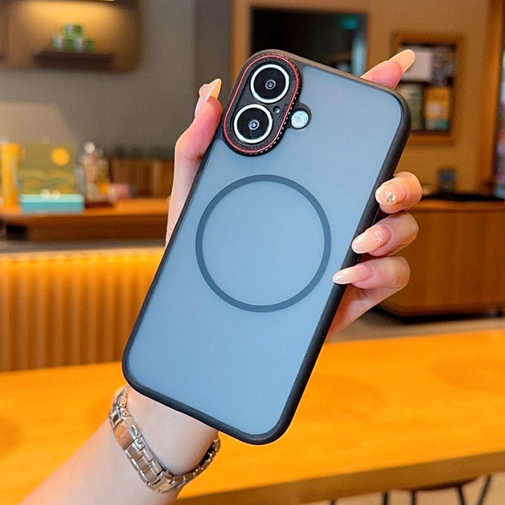 For iPhone 17 Case Compatible with MagSafe TPU + PC Matte Phone Back Cover