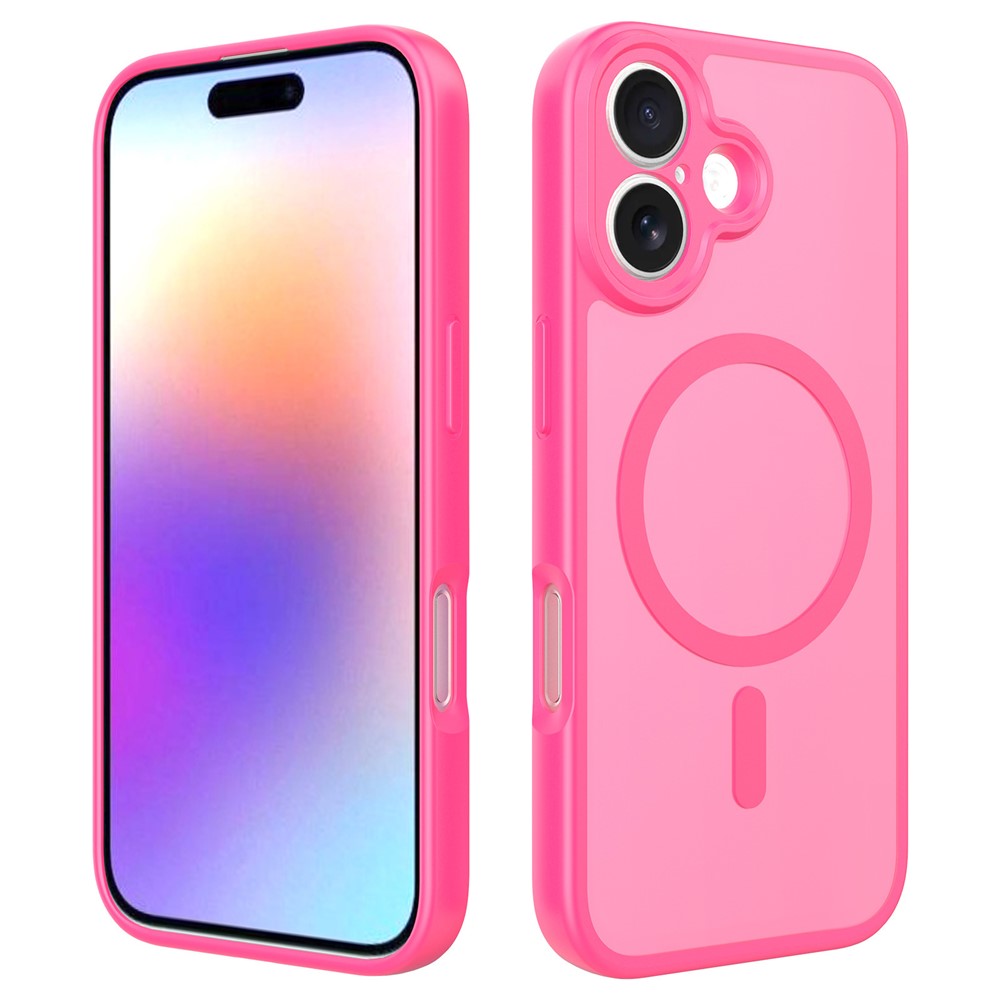 Bulk Purchasing for iPhone 16 Plus Case Matte Skin Feel PC + TPU Phone Cover Compatible with MagSafe - Rose