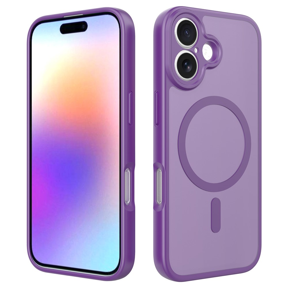Bulk Purchasing for iPhone 17 Case Matte Skin Feel PC + TPU Phone Cover Compatible with MagSafe - Purple