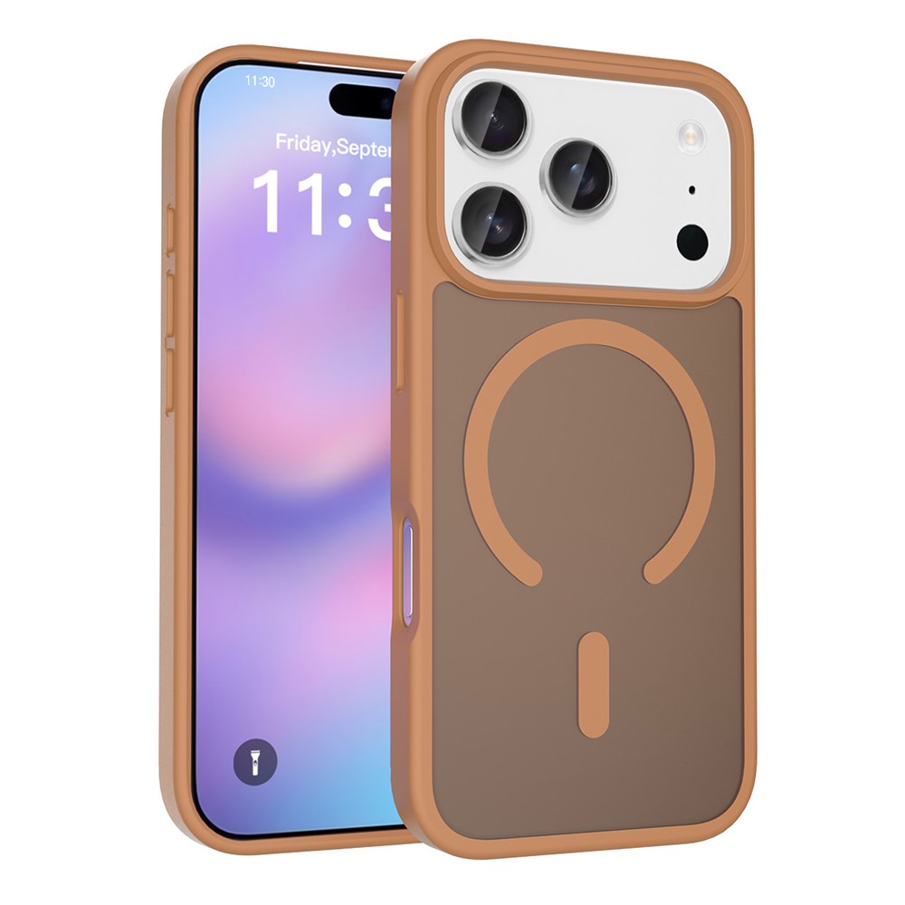 Bulk Purchasing for iPhone 17 Pro Case Matte Skin Feel PC + TPU Phone Cover Compatible with MagSafe - Coffee