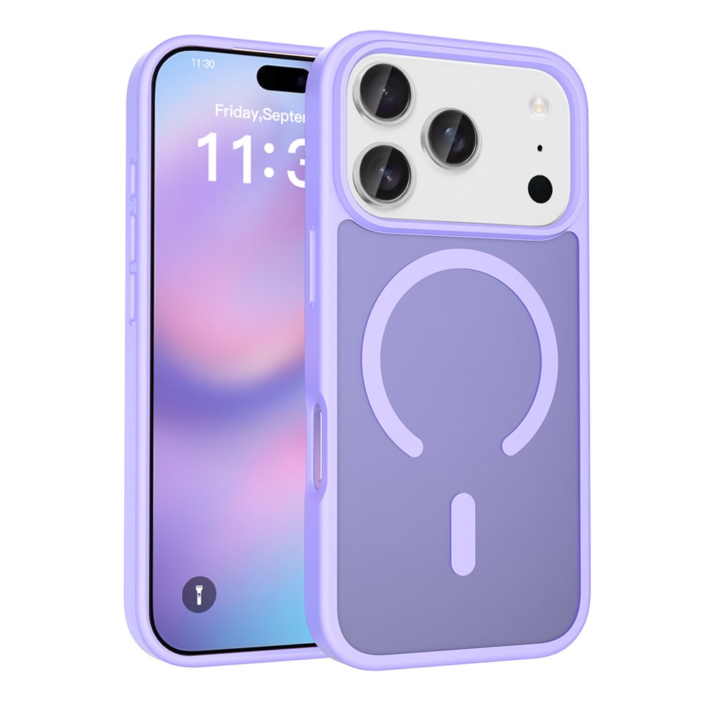 Bulk Purchasing for iPhone 17 Pro Case Matte Skin Feel PC + TPU Phone Cover Compatible with MagSafe - Light Purple
