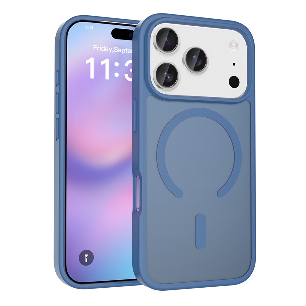 Bulk Purchasing for iPhone 17 Pro Max Case Matte Skin Feel PC + TPU Phone Cover Compatible with MagSafe - Blue