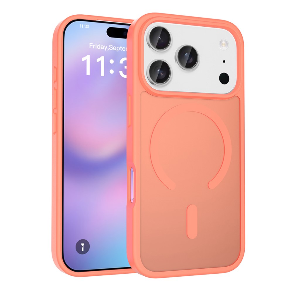 Bulk Purchasing for iPhone 17 Pro Max Case Matte Skin Feel PC + TPU Phone Cover Compatible with MagSafe - Orange