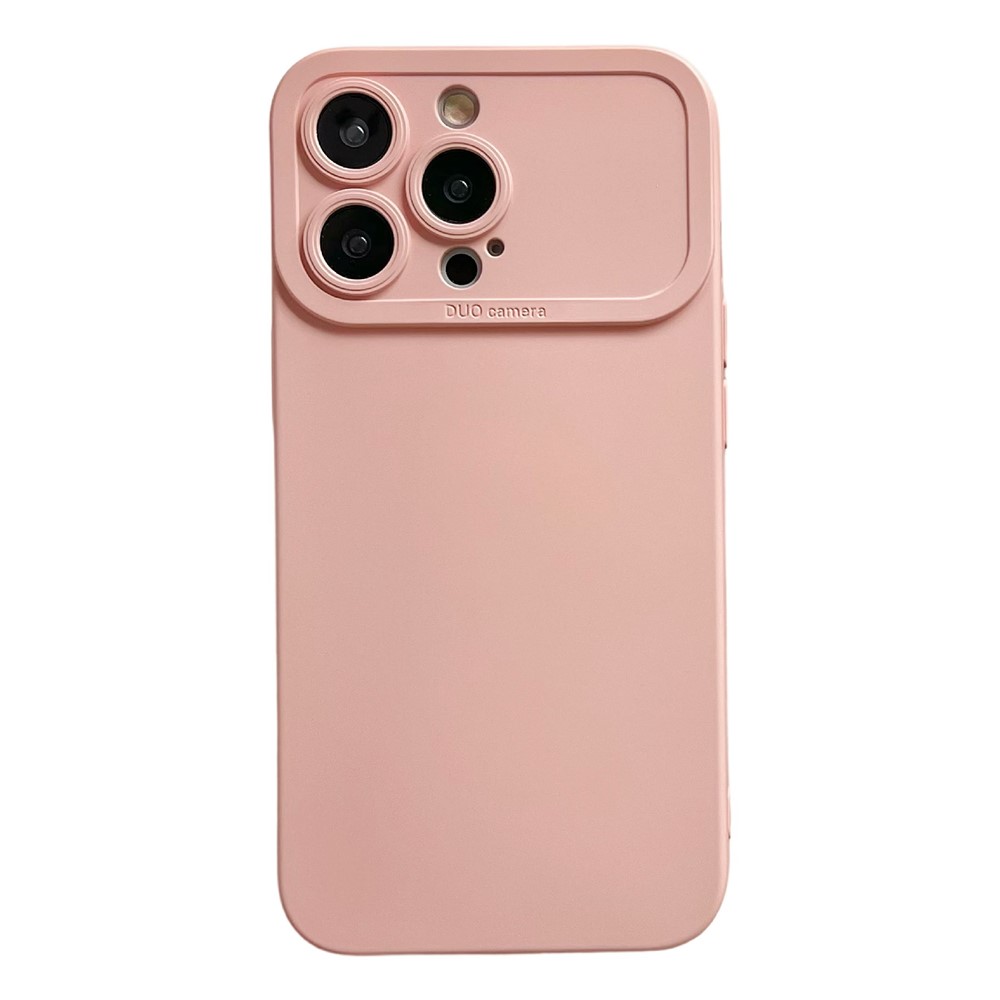 YCADEN For iPhone 15 Pro Case Precision Cutout TPU Protective Phone Cover - Light Pink