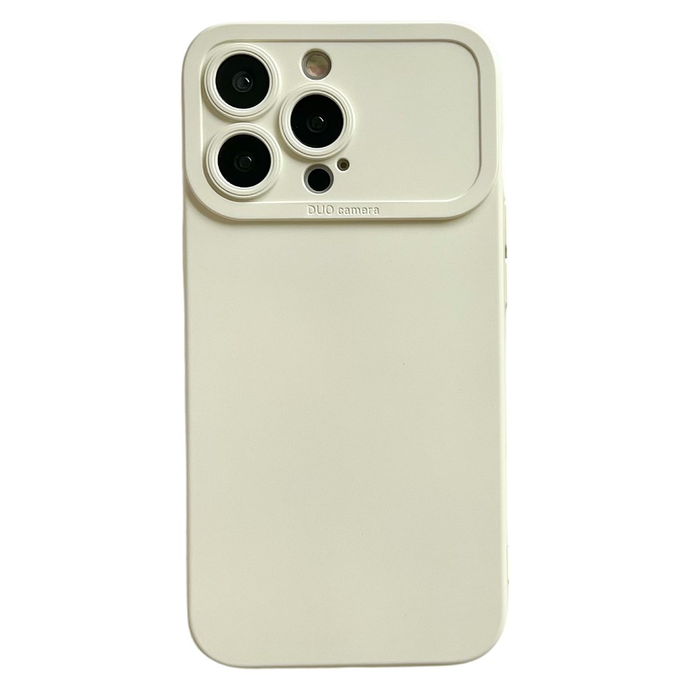 YCADEN For iPhone 14 Pro Max Case Precision Cutout TPU Protective Phone Cover - Antique White
