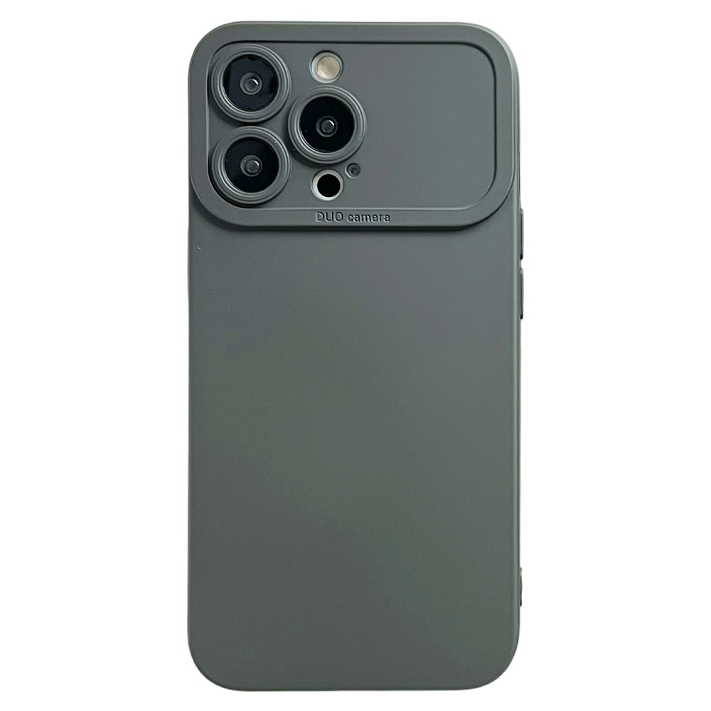 YCADEN For iPhone 14 Pro Max Case Precision Cutout TPU Protective Phone Cover - Dark Grey