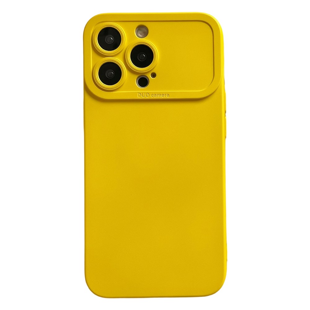YCADEN For iPhone 14 Pro Case Precision Cutout TPU Protective Phone Cover - Yellow