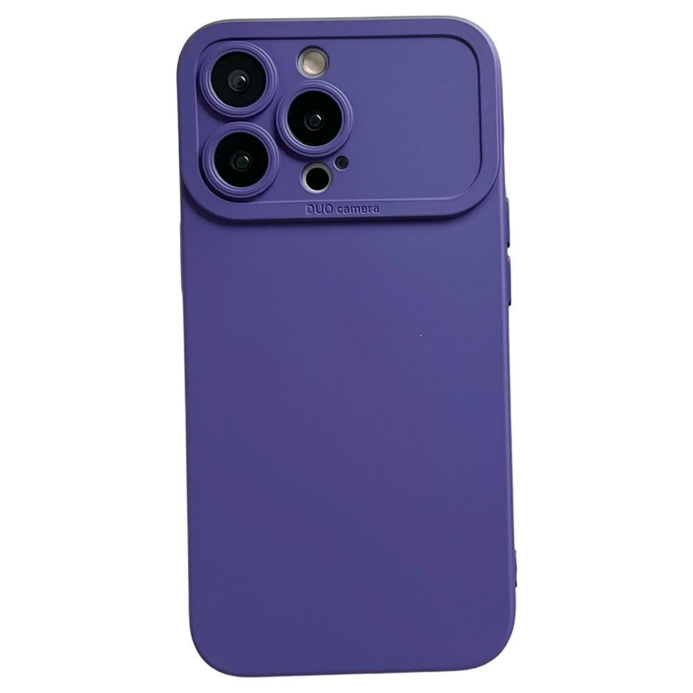 YCADEN For iPhone 14 Pro Case Precision Cutout TPU Protective Phone Cover - Dark Purple