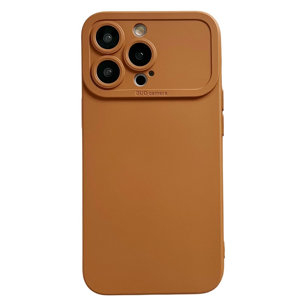 YCADEN For iPhone 13 Pro Case Precision Cutout TPU Protective Phone Cover - Brown