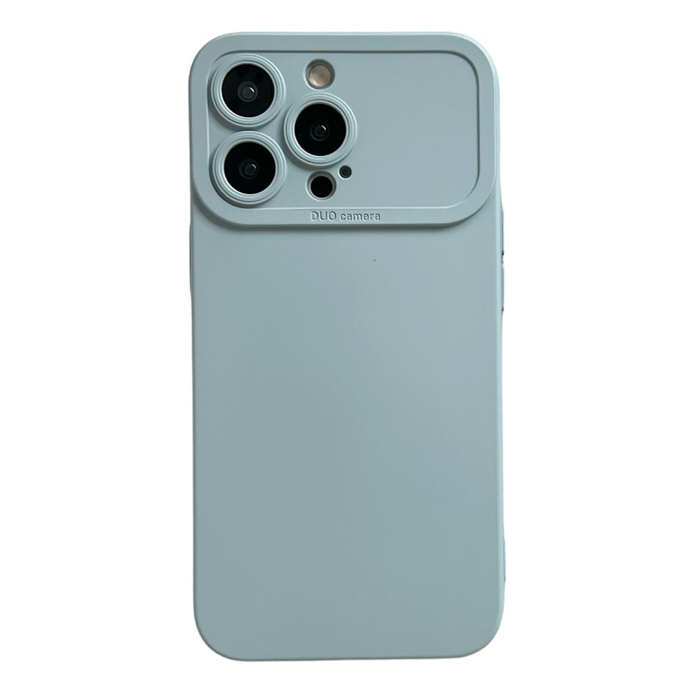 YCADEN For iPhone 13 Pro Case Precision Cutout TPU Protective Phone Cover - Grey Blue