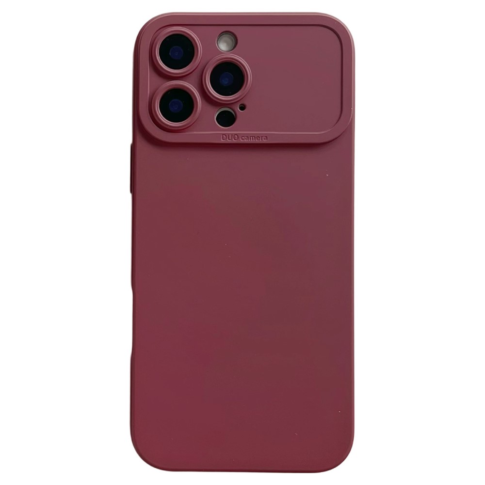 YCADEN For iPhone 16 Pro Max Case Precision Cutout TPU Protective Phone Cover - Wine Red