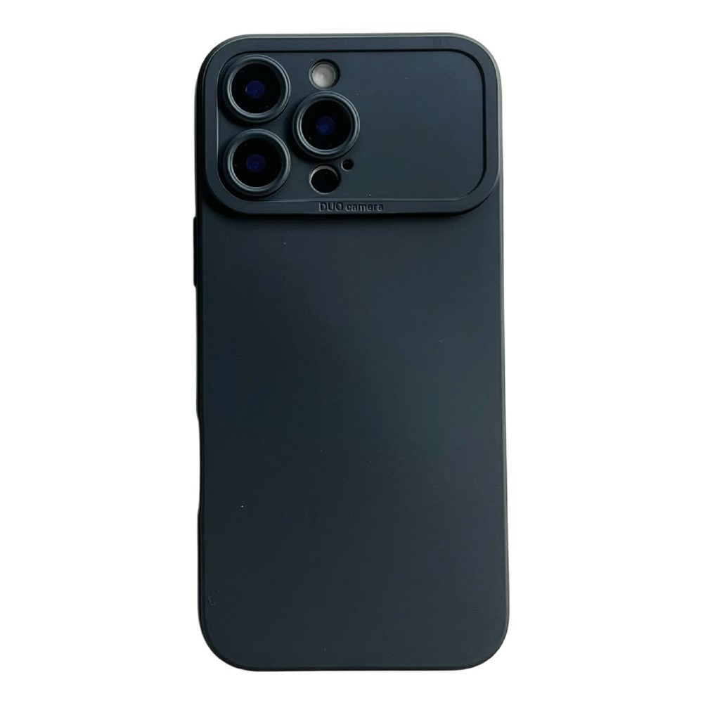 YCADEN For iPhone 16 Pro Case Precision Cutout TPU Protective Phone Cover - Black