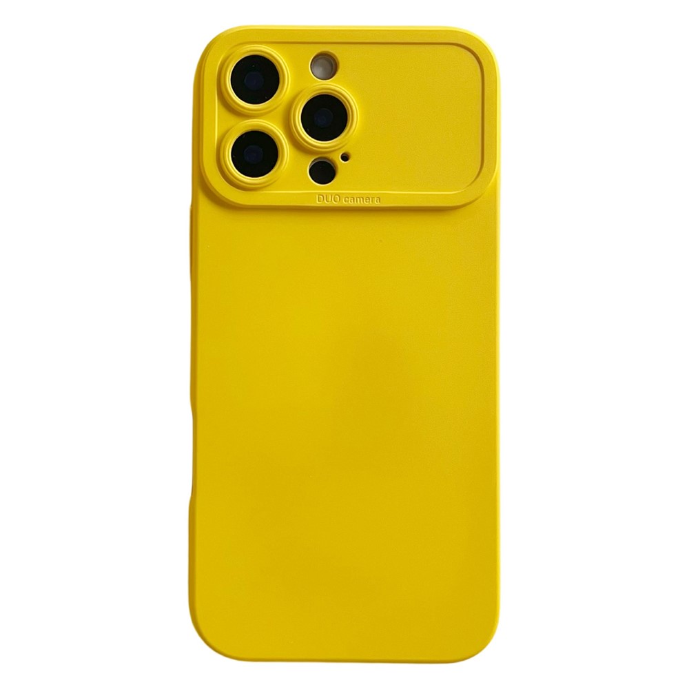 YCADEN For iPhone 16 Pro Case Precision Cutout TPU Protective Phone Cover - Yellow