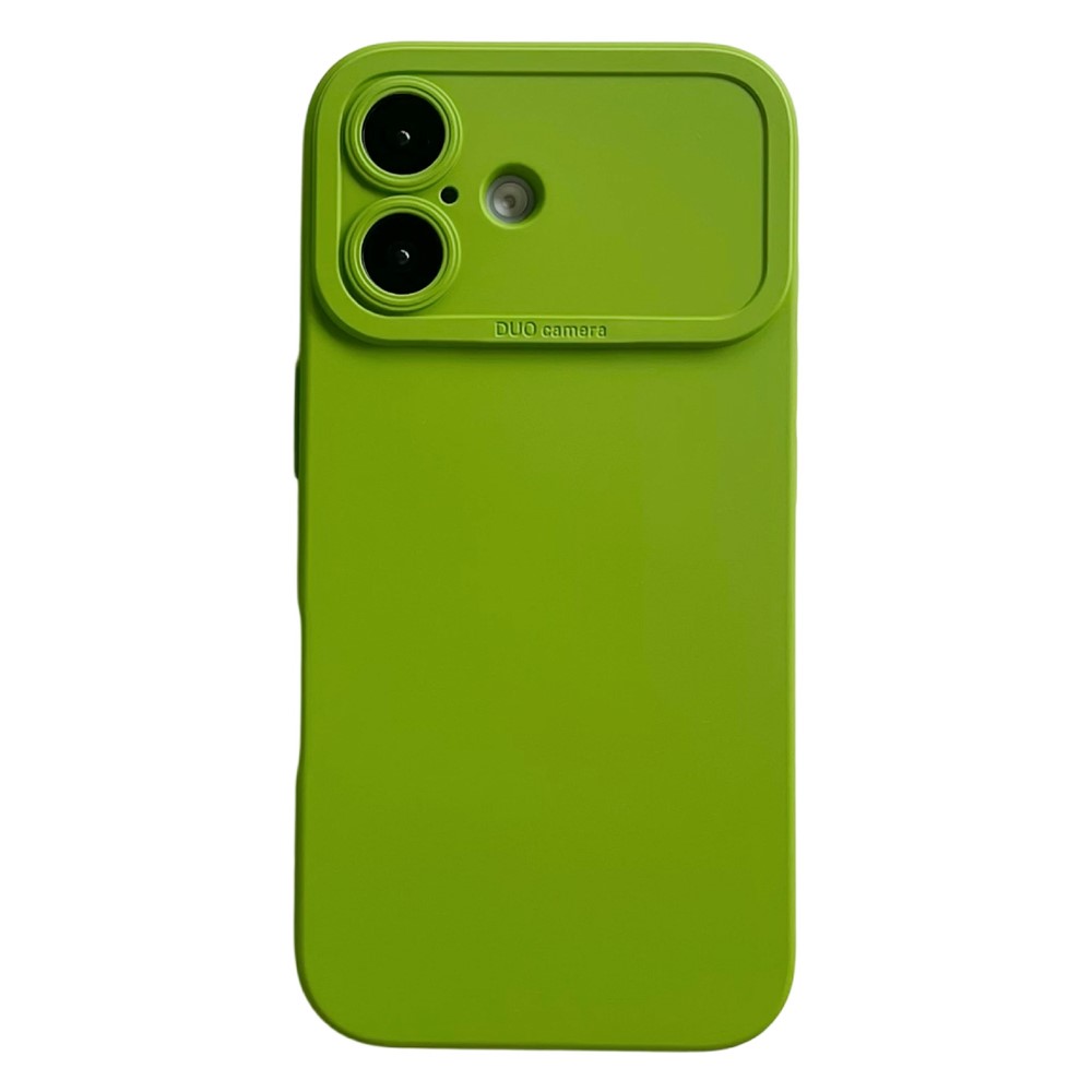 YCADEN For iPhone 16 Case Precision Cutout TPU Protective Phone Cover - Green