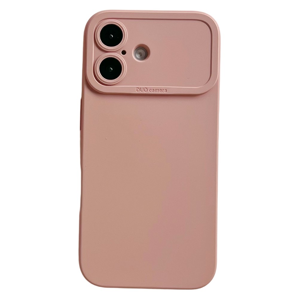 YCADEN For iPhone 16 Case Precision Cutout TPU Protective Phone Cover - Pink