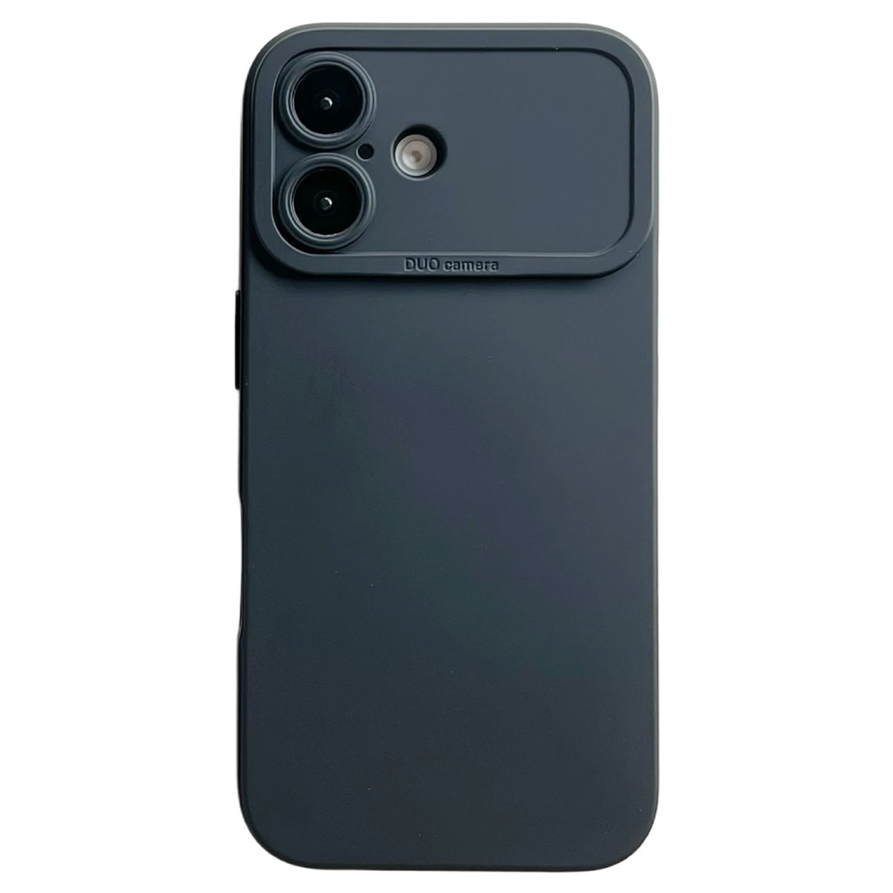 YCADEN For iPhone 16 Plus Case Precision Cutout TPU Protective Phone Cover - Black