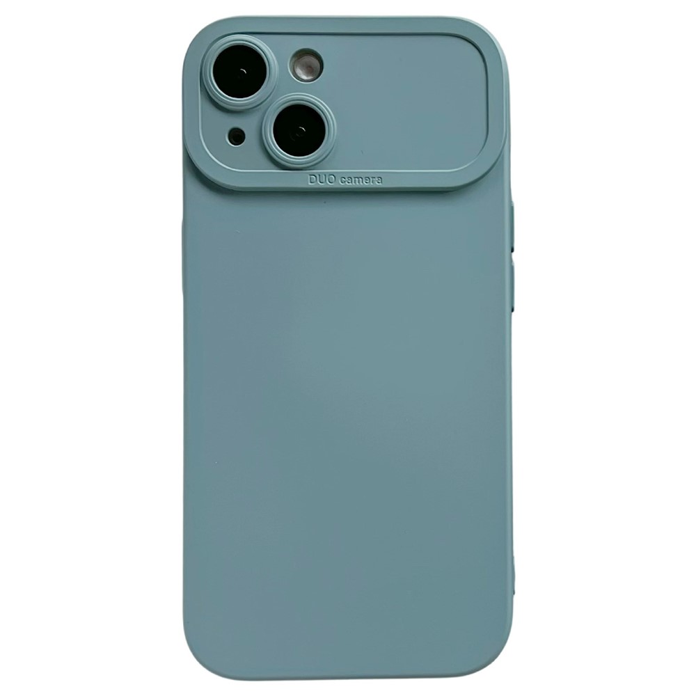 YCADEN For iPhone 15 Case Precision Cutout TPU Protective Phone Cover - Grey