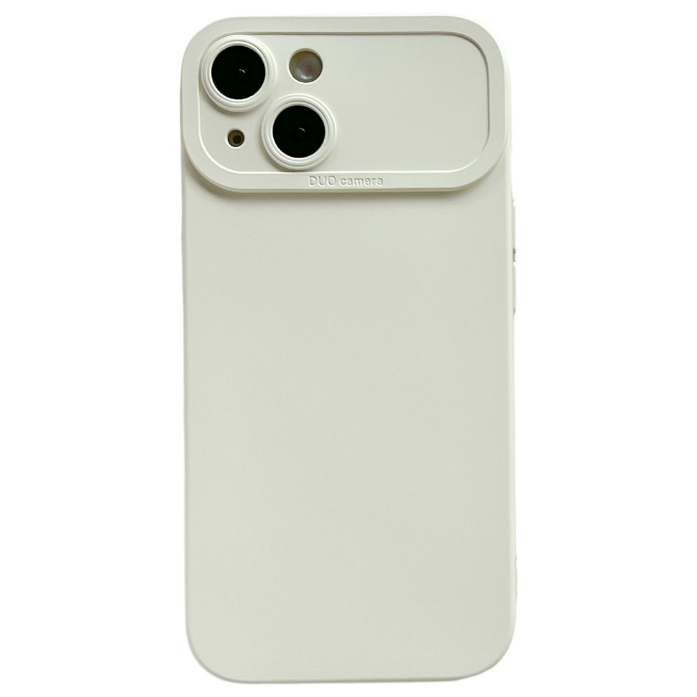 YCADEN For iPhone 15 Case Precision Cutout TPU Protective Phone Cover - Antique White