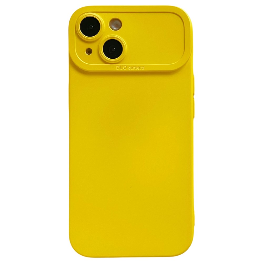 YCADEN For iPhone 14 Case Precision Cutout TPU Protective Phone Cover - Yellow
