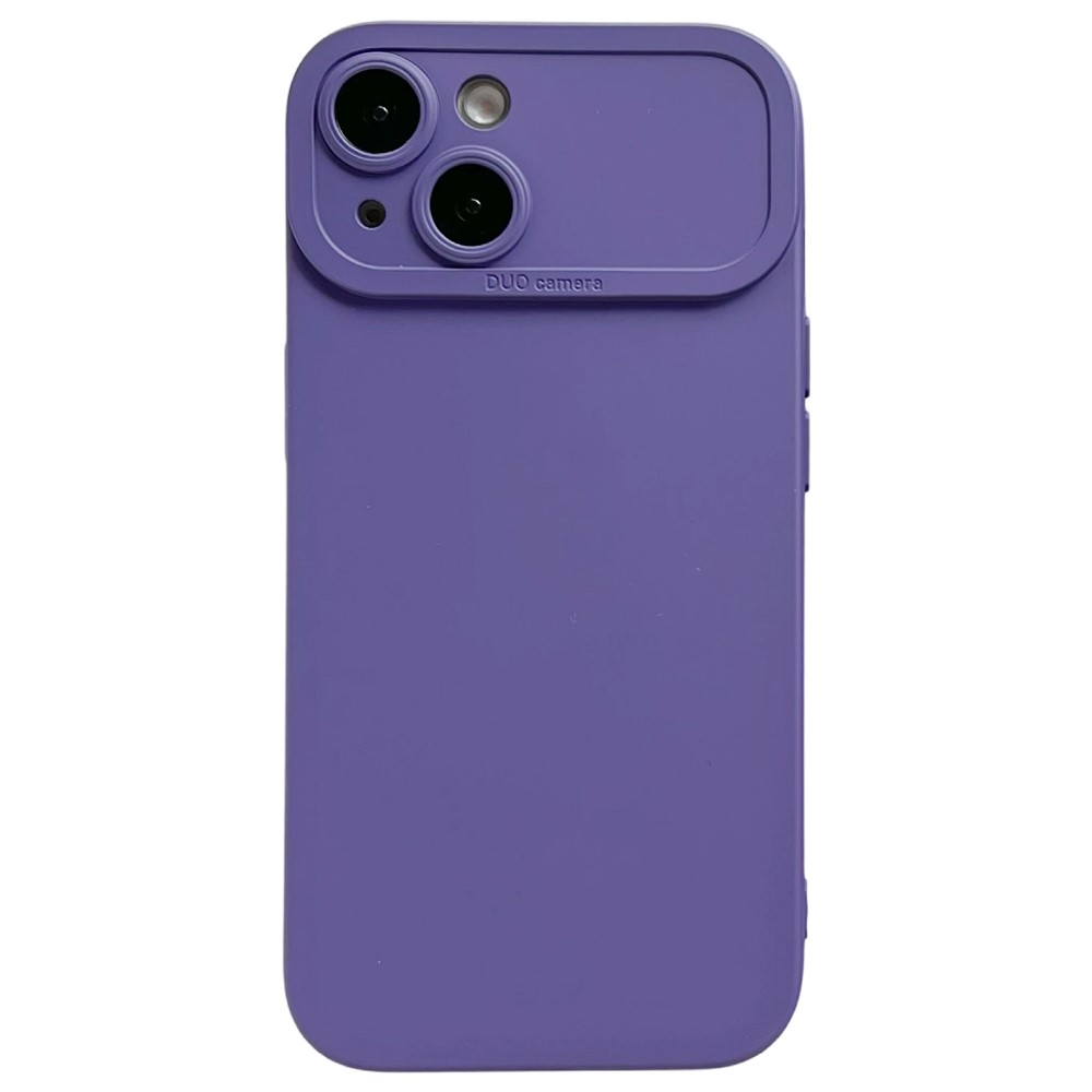 YCADEN For iPhone 14 Case Precision Cutout TPU Protective Phone Cover - Dark Purple