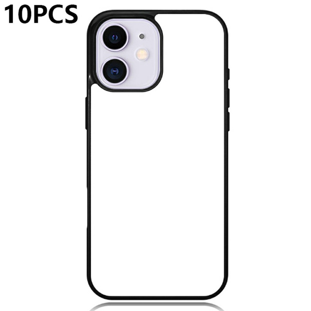 10Pcs / Pack For iPhone 11 Case PC + TPU Phone Cover Support Heat Transfer Printing