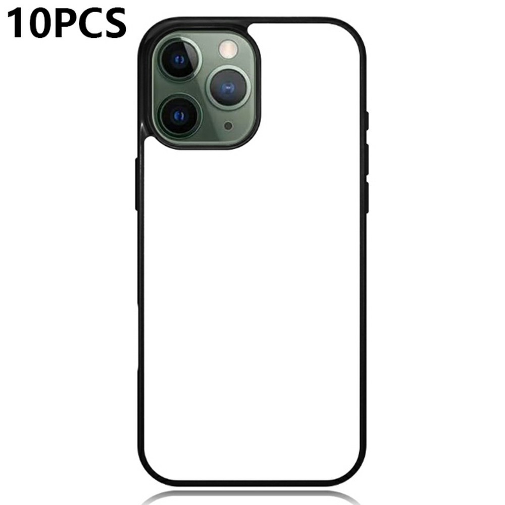 10Pcs / Pack For iPhone 11 Pro Max Case PC + TPU Phone Cover Support Heat Transfer Printing