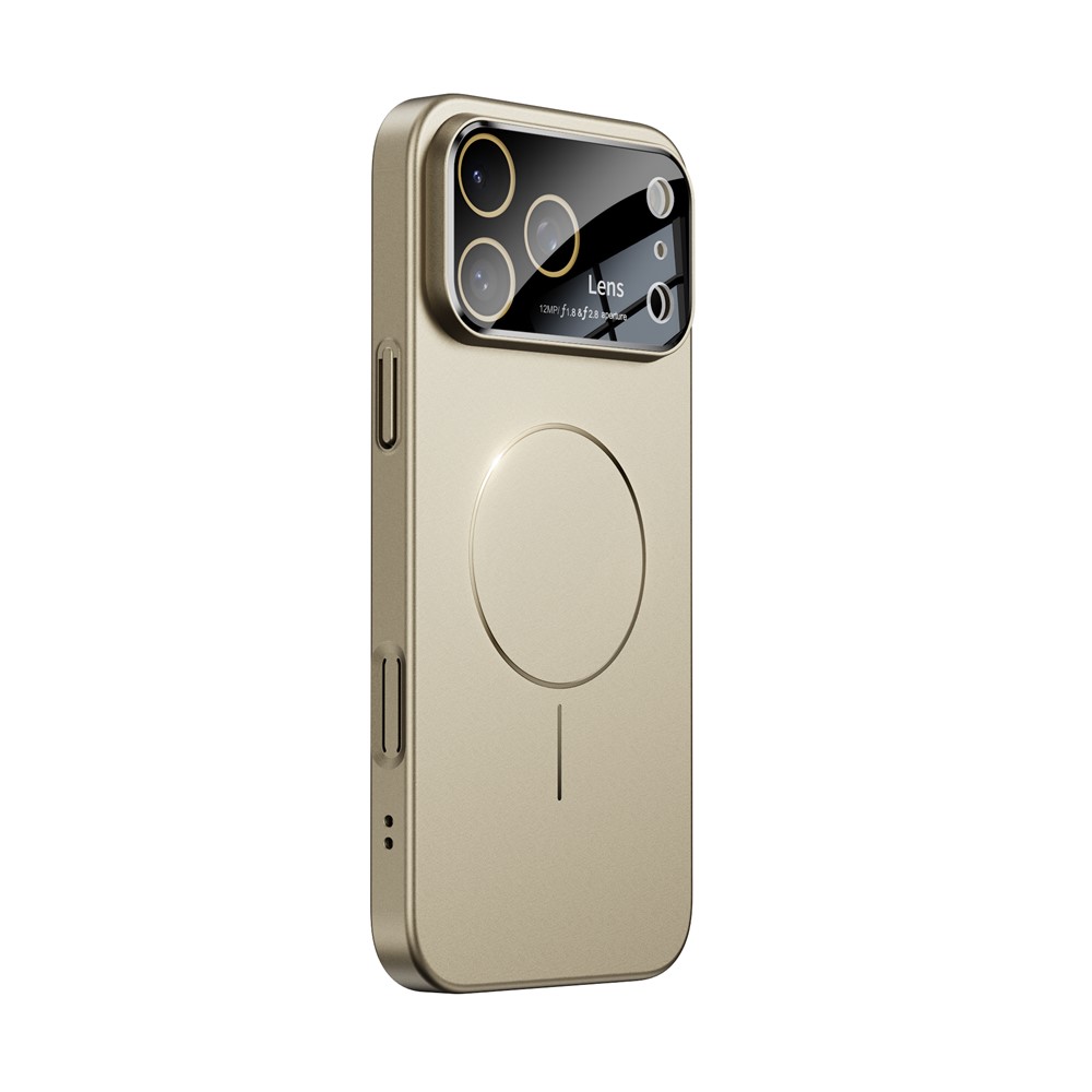 For iPhone 17 Pro Case Rubberized Skin Touch Magnetic PC Phone Cover Compatible with MagSafe - Titanium